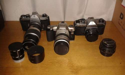 3x Pentax SLR bundle
